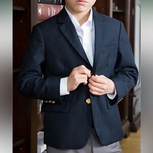NWT Gioberti Boys Formal Navy Blazer Suit Jacket | Size 8
